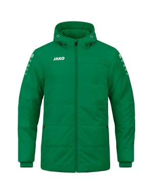 Coachjacke Team mit Kapuze / Polyester-Ribstop