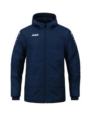 Coachjacke Team mit Kapuze / Polyester-Ribstop